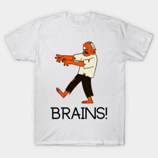 Zombie Seeking Brains Apparel T-Shirt